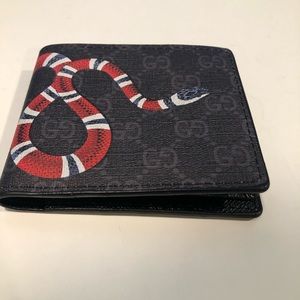 GUCCI KINGSNAKE PRINT GG SUPREME WALLET